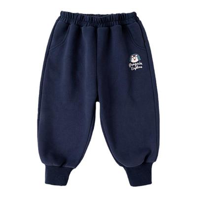 宝宝休闲裤秋冬加绒儿童裤子一体绒冬季男童休闲裤加厚冬款长裤潮