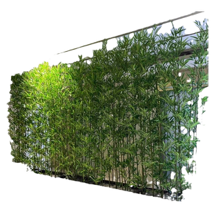 室内外仿真竹子装饰造景围栏仿生绿植庭院隔断摆件酒店室内屏风