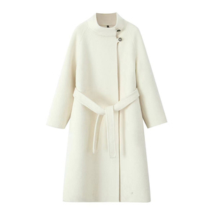 2026新款今年流行爆款绝美巨好看超火减龄新中式毛呢灰色外套女