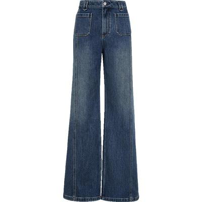 ONLY显瘦宽松喇叭裤牛仔裤