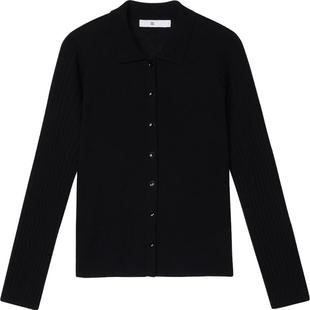 ZUCZUG 素然25春季女士休闲经典气质丝棉横机翻领开衫