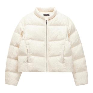 Ed Hardy埃德哈迪春季流行新款珠片绣花微宽松女士羽绒服外套