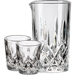 酒具中国风白酒杯分酒器套装家用玻璃一两小酒盅黄酒土烧酒口杯子