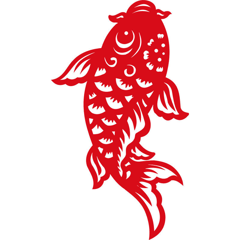 佳印小筑锦鲤窗花年年有余