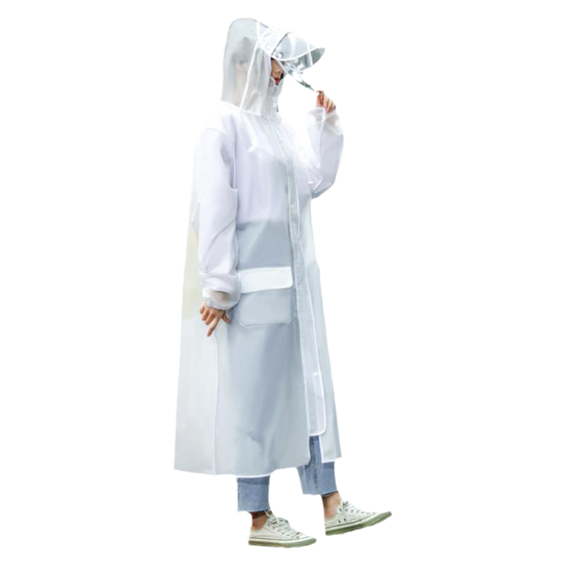 长款全身加厚徒步包边时尚防雨服