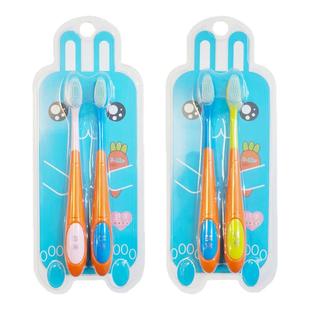 越美美容健康儿童牙刷3-12岁纳米双尖细丝软毛牙刷