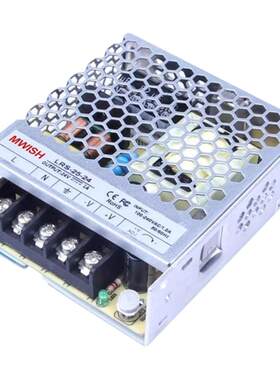 明伟LRS-50W150W350W35-24V2A变压器220转DC5伏直流开关电源12v48