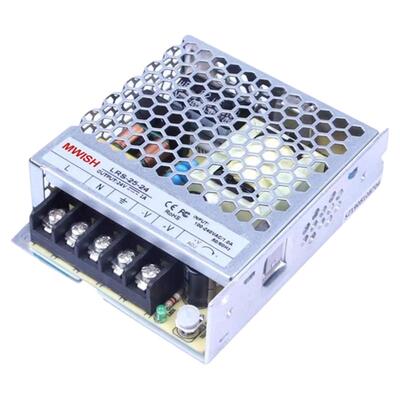 明伟LRS-50W150W350W35-24V2A变压器220转DC5伏直流开关电源12v48