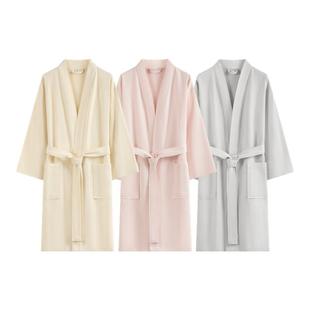 三利10A抗菌浴袍女款吸水速干纯棉浴衣酒店情侣全棉可穿浴巾秋冬