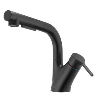 摩恩台盆抽拉龙头卫生间洗脸盆家用升降抽拉漱口水龙头89124SRN