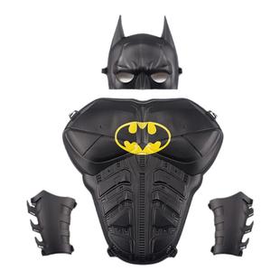 万圣节儿童新款蝙蝠侠玩具套装演出服装男童盔甲面具披风黑色铠甲