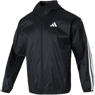Adidas阿迪达斯外套男正品26春季新款冲锋衣薄款防晒衣连帽夹克男