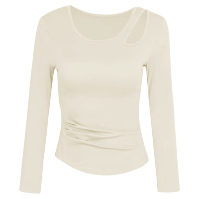 胖mm大码健身服女带胸垫运动上衣