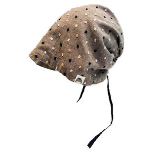 秋季新款双面戴废土风复古包头帽女时尚百搭个性无檐氛围感堆堆帽