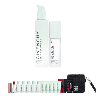 【圣诞礼物】 纪梵希光彩水漾面部套装柔肤水密集精华清新