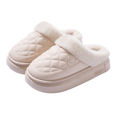 买1送1防水棉拖鞋女冬季2025新款