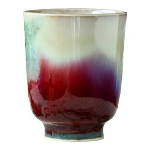 景德镇苏打烧郎红极光闻香杯茶杯手工复古窑变陶瓷品茗杯主人单杯