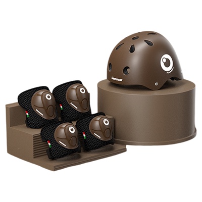 lecoco乐卡头盔儿童护具四件套