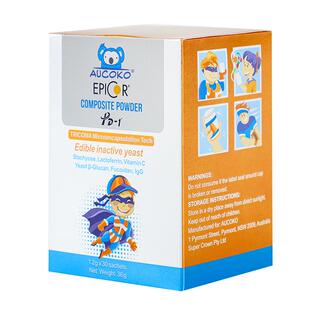 AUCOKO尤可可爱必可小超人EPICOR复合粉抗敏36g【临期26年7月】