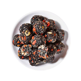 黑芝麻丸球红枣桑葚核桃枸杞糕无添蔗糖熬夜加班孕妇休闲优质零食