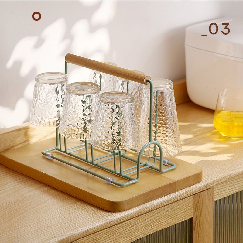 新品 杯架家用客厅茶几玻璃杯沥水水杯架茶杯倒挂沥水架茶室水杯