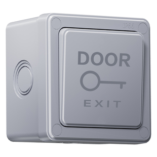 户外防水门禁开关出门按钮86型明装双控门铃开关自复位防雨电源盒