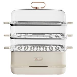 小熊电蒸锅多功能家用三层智能电蒸笼大容量炖蒸菜神器多层早餐机