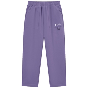 特步童装女童加绒伞兵裤儿童直筒户外运动裤秋冬新款大童保暖裤子