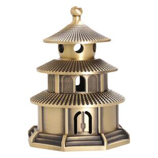 天坛祈年殿全铜香炉家用纯铜熏香炉香道篆香炉茶道香薰炉创意摆件