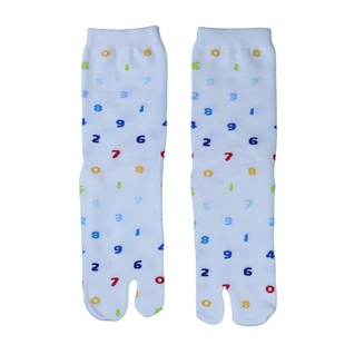 袜子铺子日本SOUSOU款彩色数字足袋二趾袜分趾袜高筒纯棉女袜木屐