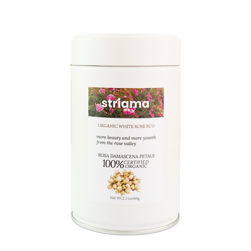 STRIAMA保加利亚白玫瑰品种花干大马士革玫瑰花干60G无硫烘干