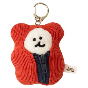 韩国Dinotaeng快闪店柿子椒熊睡袋挂件迷你毛绒玩偶钥匙扣包挂件