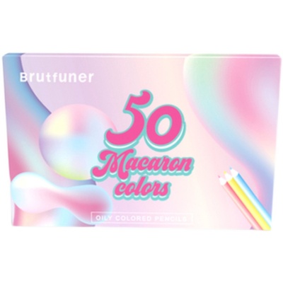 50色马卡龙色系油性彩色铅笔本范