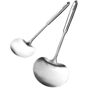 蘑菇铲锅铲不锈钢316小号炒勺家用铁铲炒菜的铲子厨具套装铲勺子