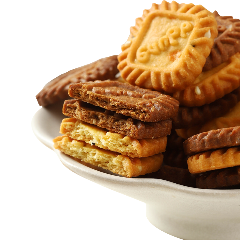 冬己网红爆款零食小方饼干生椰拿铁味海盐芝士独立小包装休闲食品
