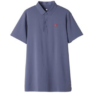 NY纳艺摩登舞上衣男灰色polo衫国标舞拉丁舞服舞蹈练功服202201T