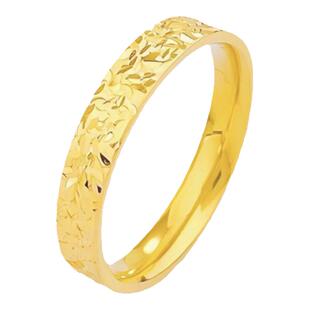 沙金碎碎冰戒指女款轻奢高级感小众镀黄金色爆闪岁岁平安指环首饰