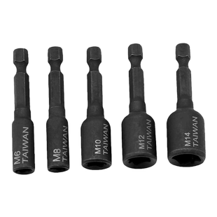 机用丝锥套筒夹头扳手1/4六角内牙回丝攻牙套筒气动风批丝锥套筒