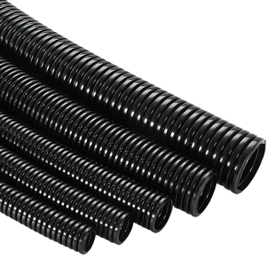 精品尼龙塑料PA波纹管PE聚乙烯穿线管PP软管阻燃开口电缆线保护套