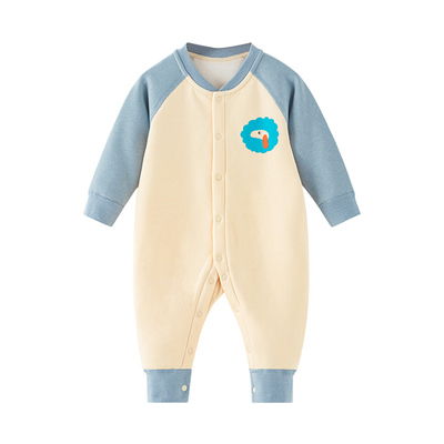 棉店婴儿连体衣加绒保暖秋冬