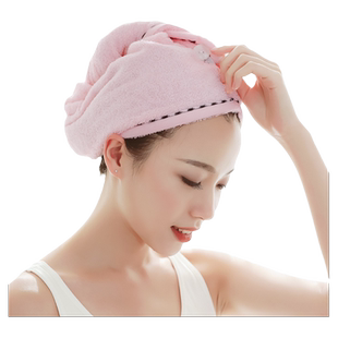 金号干发帽女纯棉吸水干发巾毛巾包头巾可爱长发擦头洗头浴帽