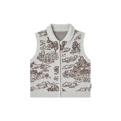 Milkbarn儿童马甲拉链背心秋冬季