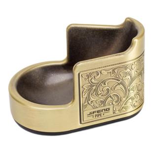 JIFENG季风烟斗配件金属烟斗架座烟斗拖单个便携精美雕花展示架