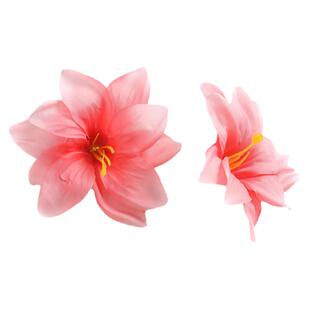 仿真兰花百合花 假花绢花 diy头饰发饰材料 插花花艺家居婚庆布景