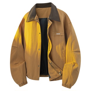 it FIVE CM哈林顿美式复古纯棉水洗男士外套2026新款翻领夹克男款