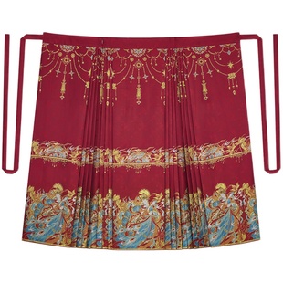 火离织造司原创明制汉服斗篷刺绣对交穿马面裙秋冬新年拜年套装女