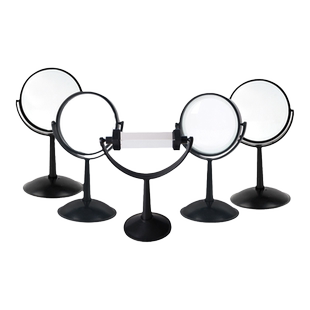 光学三棱镜及支架凸透镜凹透镜大号带支架手柄凸面镜凹面镜直径10cm初高中光学玻璃教师演示用物理实验器材