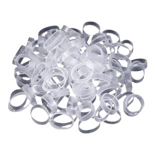 硅胶白色数据线橡皮筋宽5mm耐高温圈高弹力绑USB充电线皮筋套定制