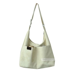 秋冬软皮包包女大容量单肩斜跨包大学生上课书包通勤松弛感单肩包