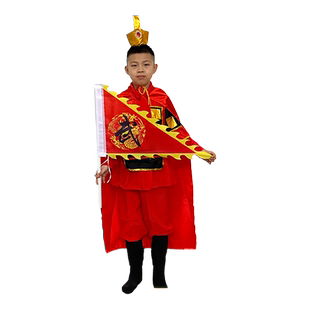 仿古旗定做武术表演旗定制三角龙旗双面舞台演出旗帜戏曲旗子剧情战旗幼儿园元旦舞蹈旗道具旗